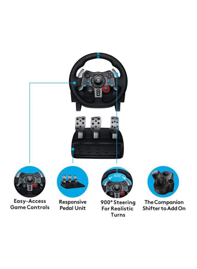 G-29 Driving Force Racing Wheel and Pedals for PS5, PS4,PS3 And PC