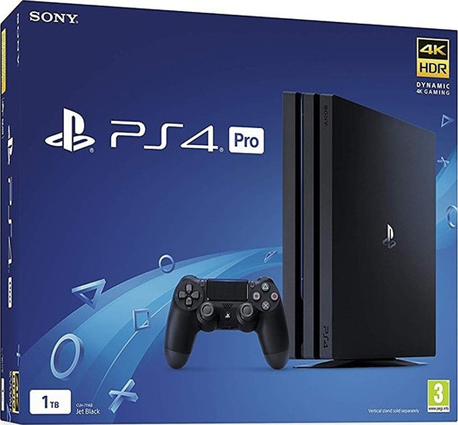 PlayStation 4 1TB Console With Controller- Jet Black